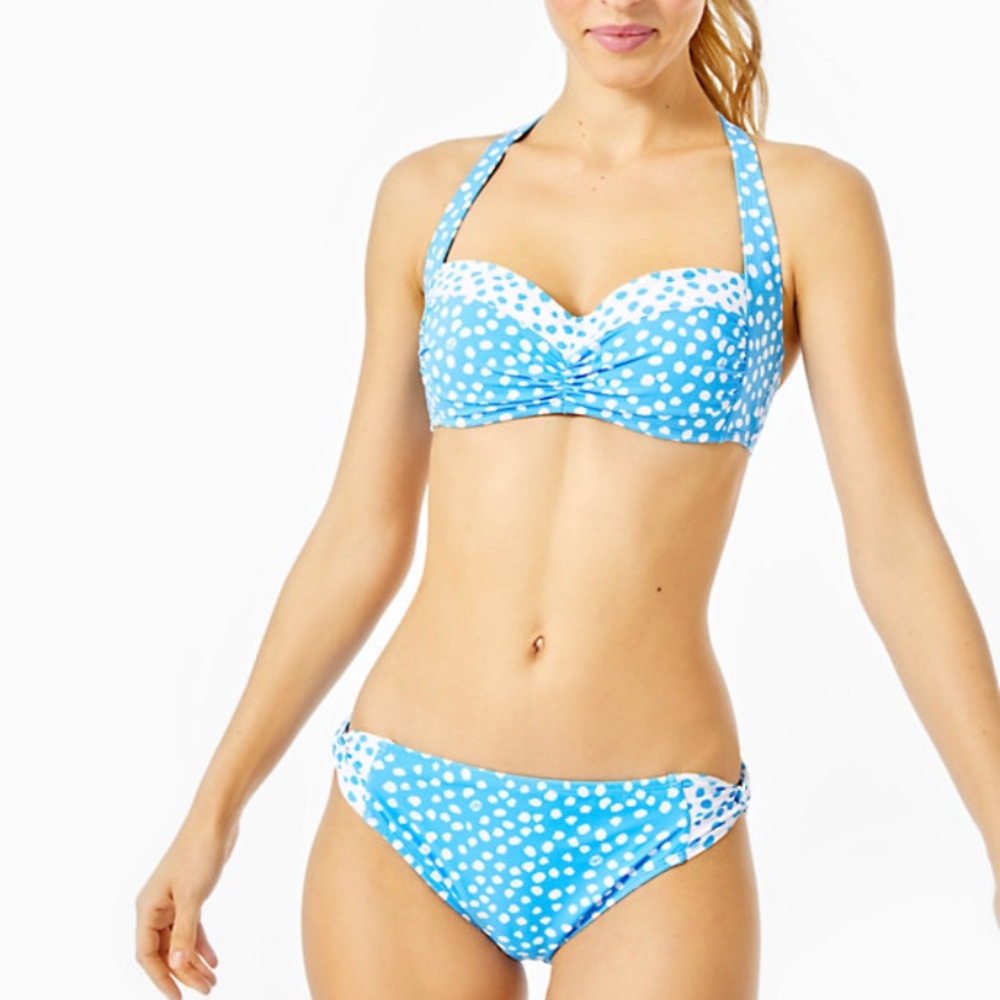 NWT Lilly Pulitzer 2 pc swimsuit size 10 blue